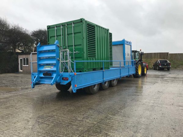 Hydraulic Walkway Trailer With Air Commpressor And Generator
